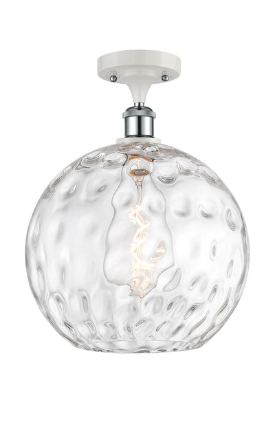 Ballston Semi-Flush Mount Water Glass Steel