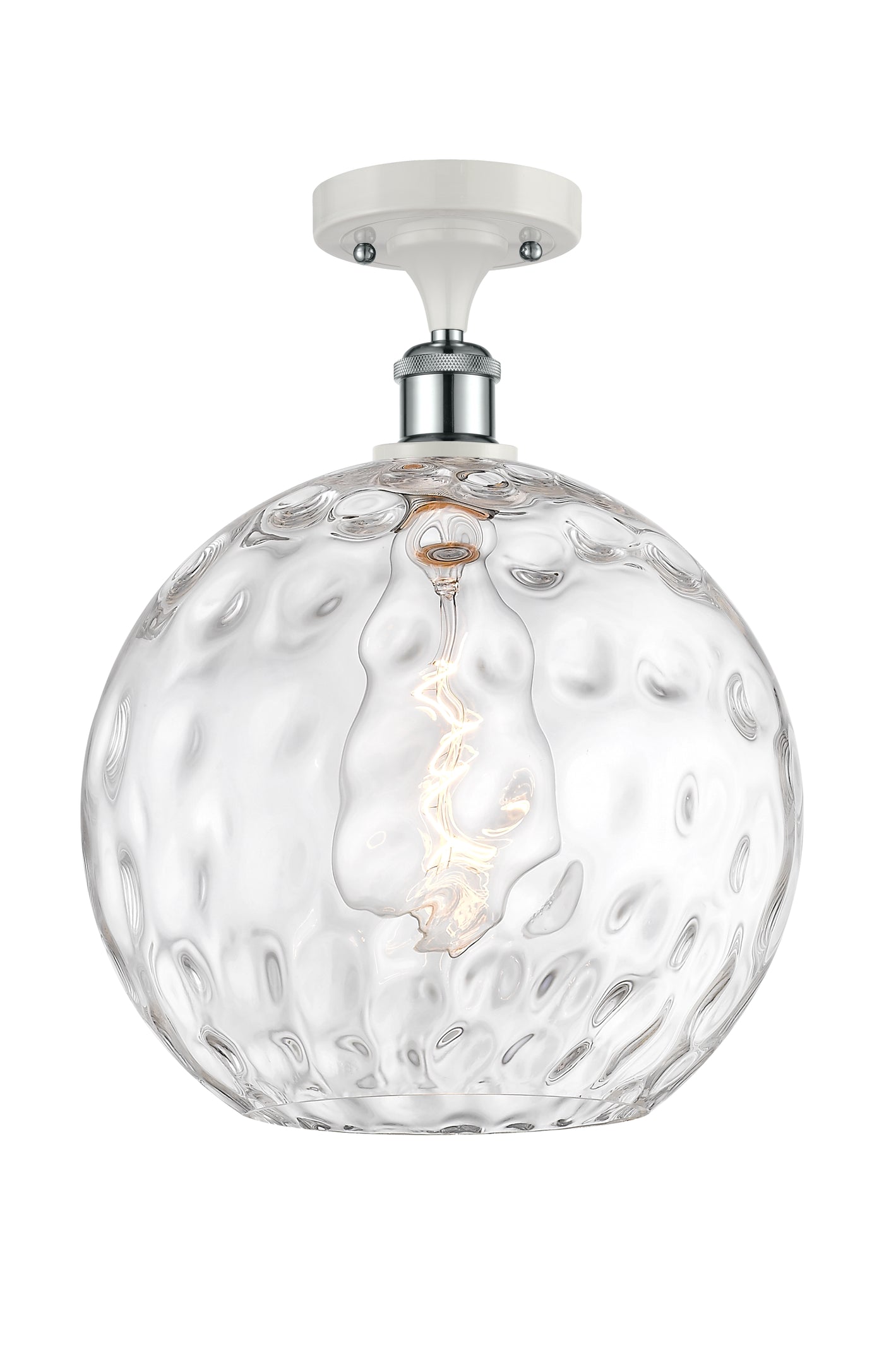 Ballston Semi-Flush Mount Chrome Glass