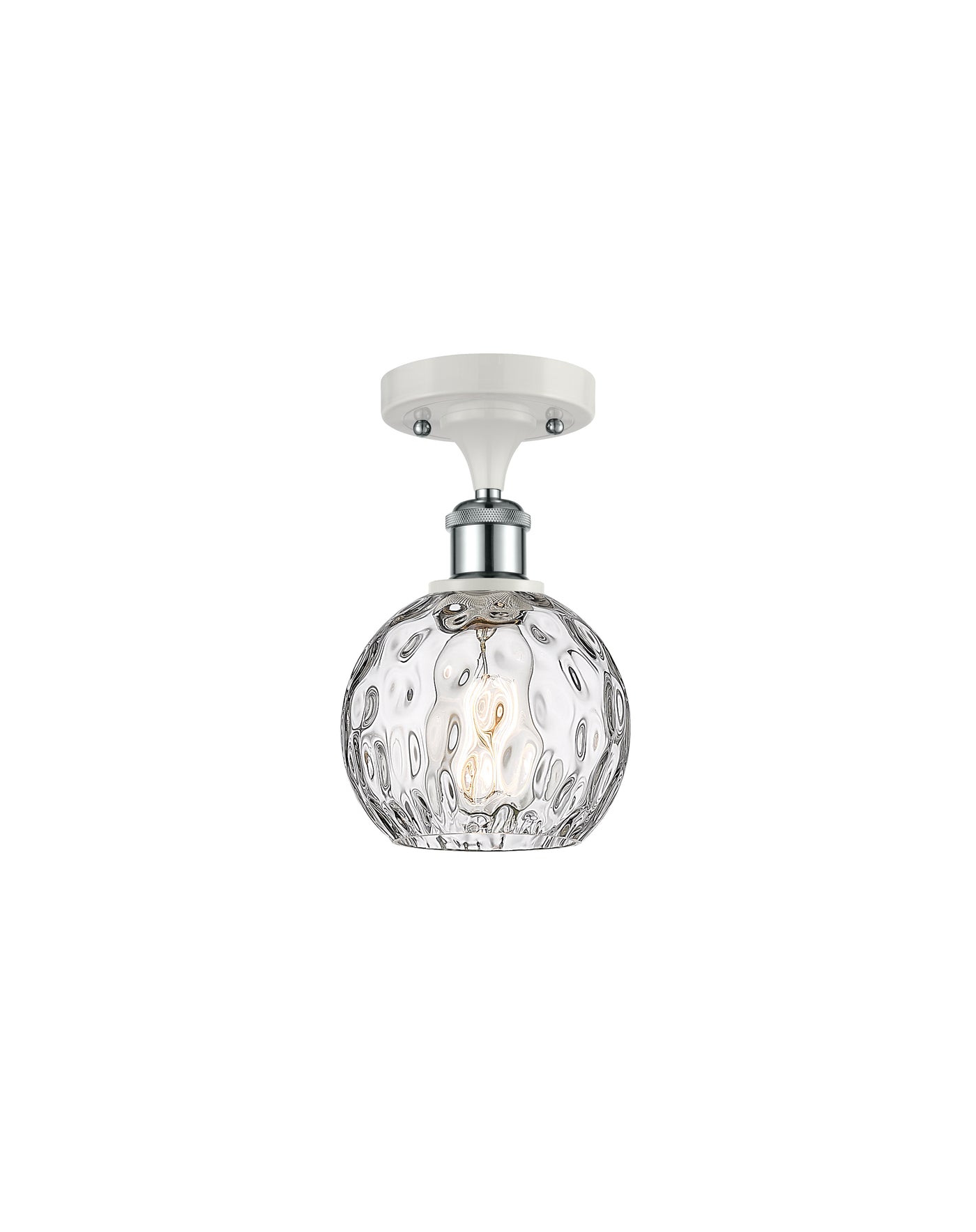 Ballston Semi-Flush Mount Clear Water Glass