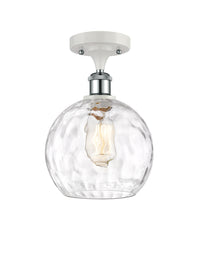 Ballston Semi-Flush Mount White Chrome