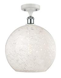 Ballston Semi-Flush Mount White Mouchette