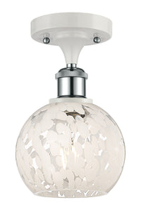 Ballston Semi-Flush Mount White Polished