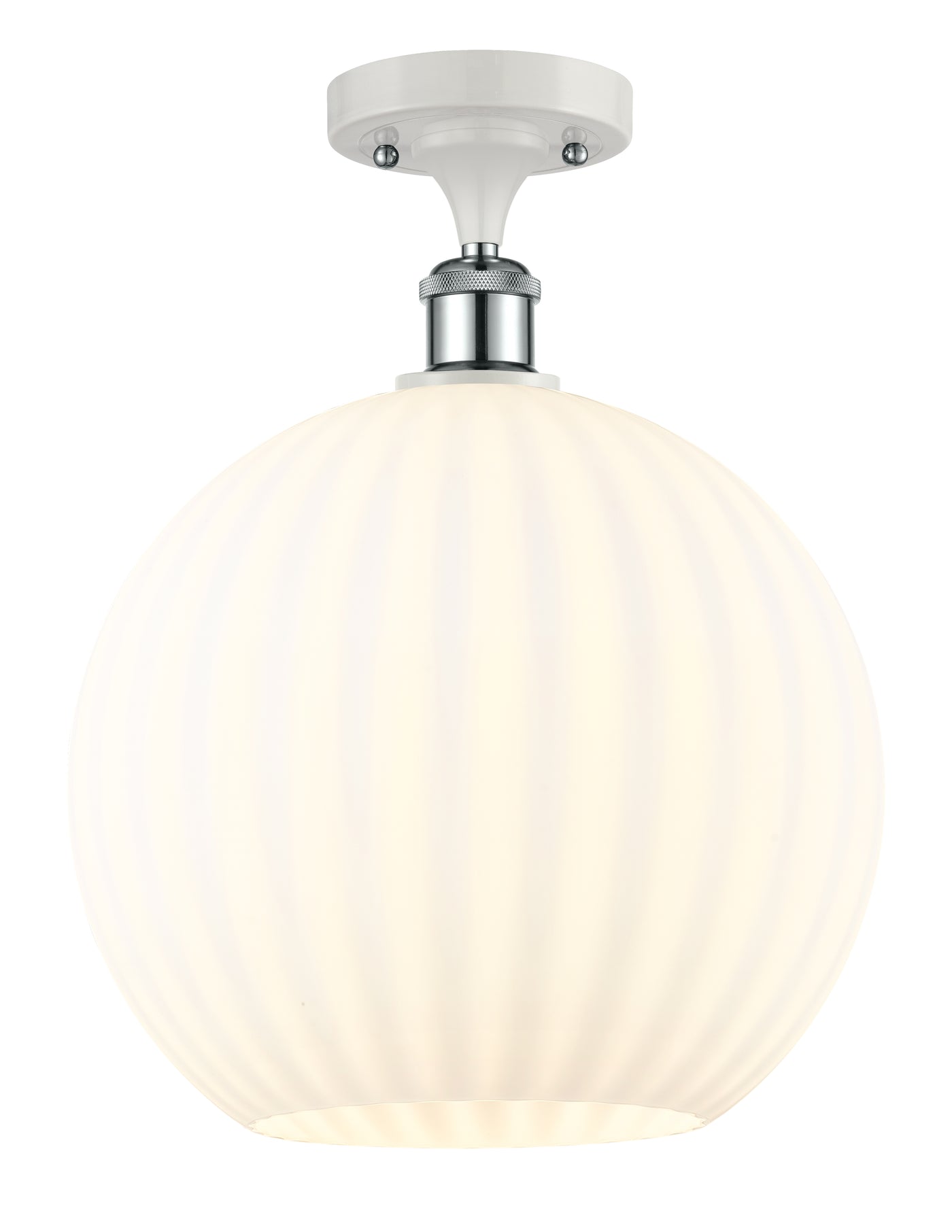 Ballston Semi-Flush Mount White Venetian