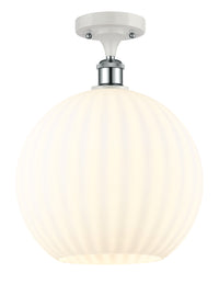 Ballston Semi-Flush Mount White Venetian