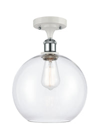 Ballston Semi-Flush Mount White Chrome