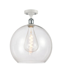 Ballston Semi-Flush Mount White Finish