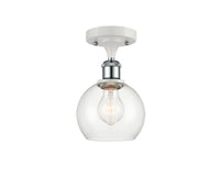 Ballston Semi-Flush Mount White Chrome