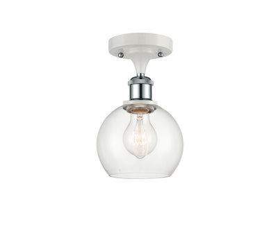 Ballston Semi-Flush Mount White Chrome