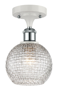 Ballston Semi-Flush Mount White Finish