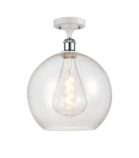 Ballston Semi-Flush Mount White Chrome