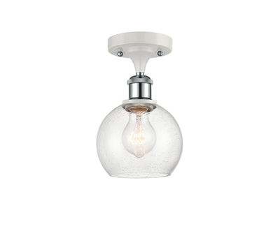 Ballston Semi-Flush Mount White Chrome