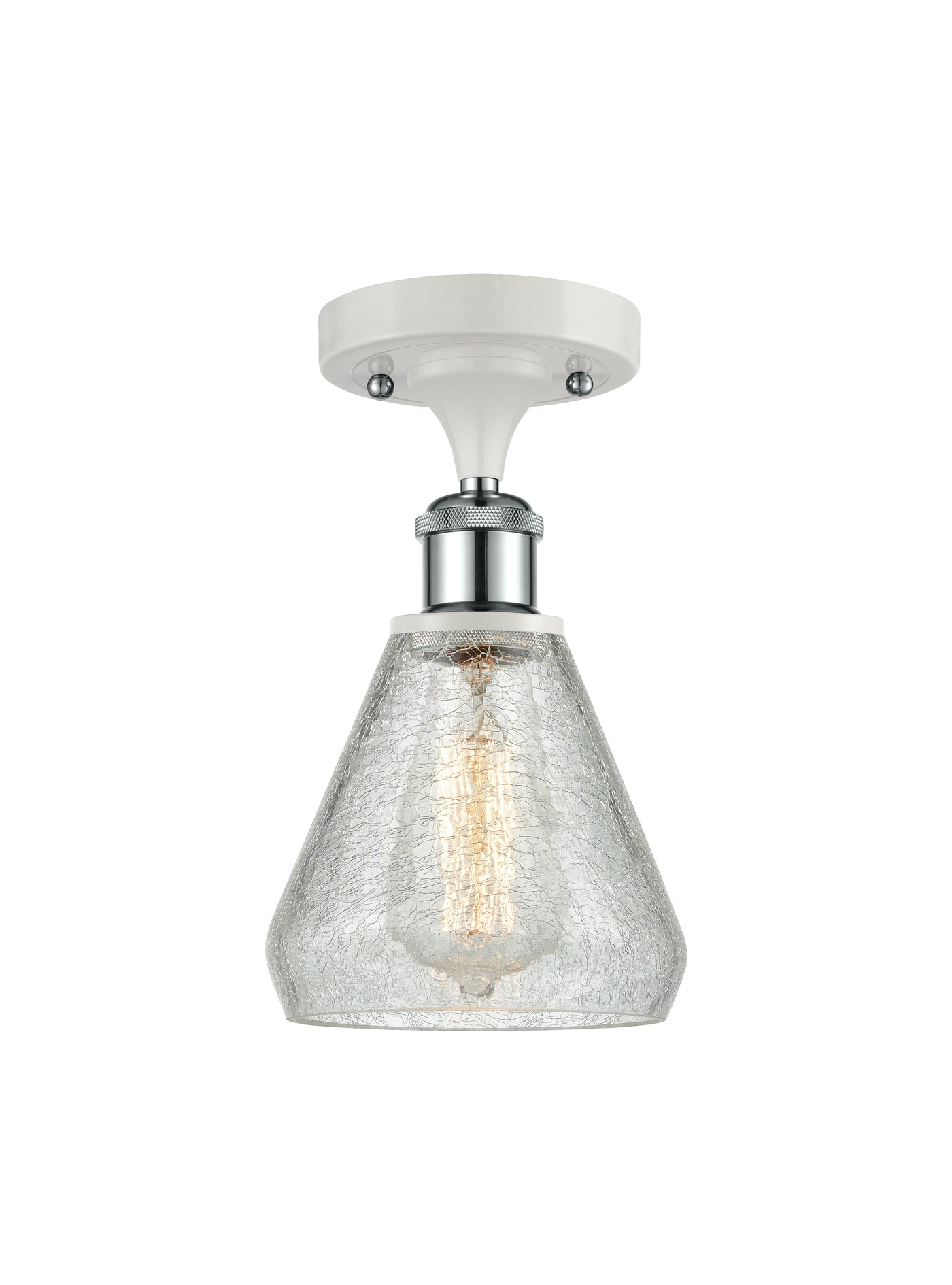 Ballston Semi-Flush Mount White Finish