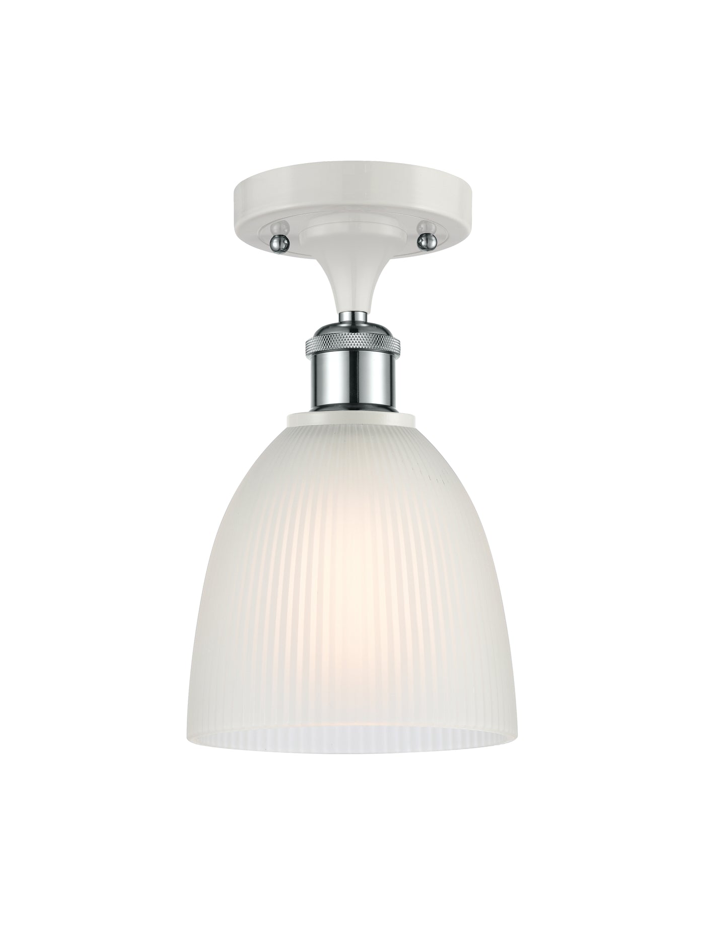 Ballston Semi-Flush Mount White Polished