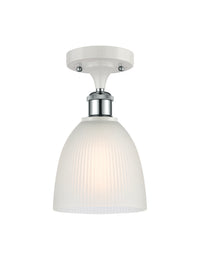 Ballston Semi-Flush Mount White Chrome