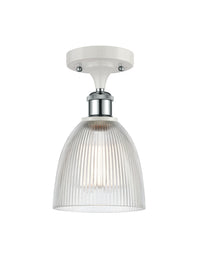 Ballston Semi-Flush Mount White Polished