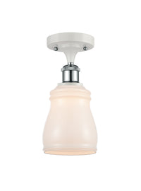 Ballston Semi-Flush Mount White Finish