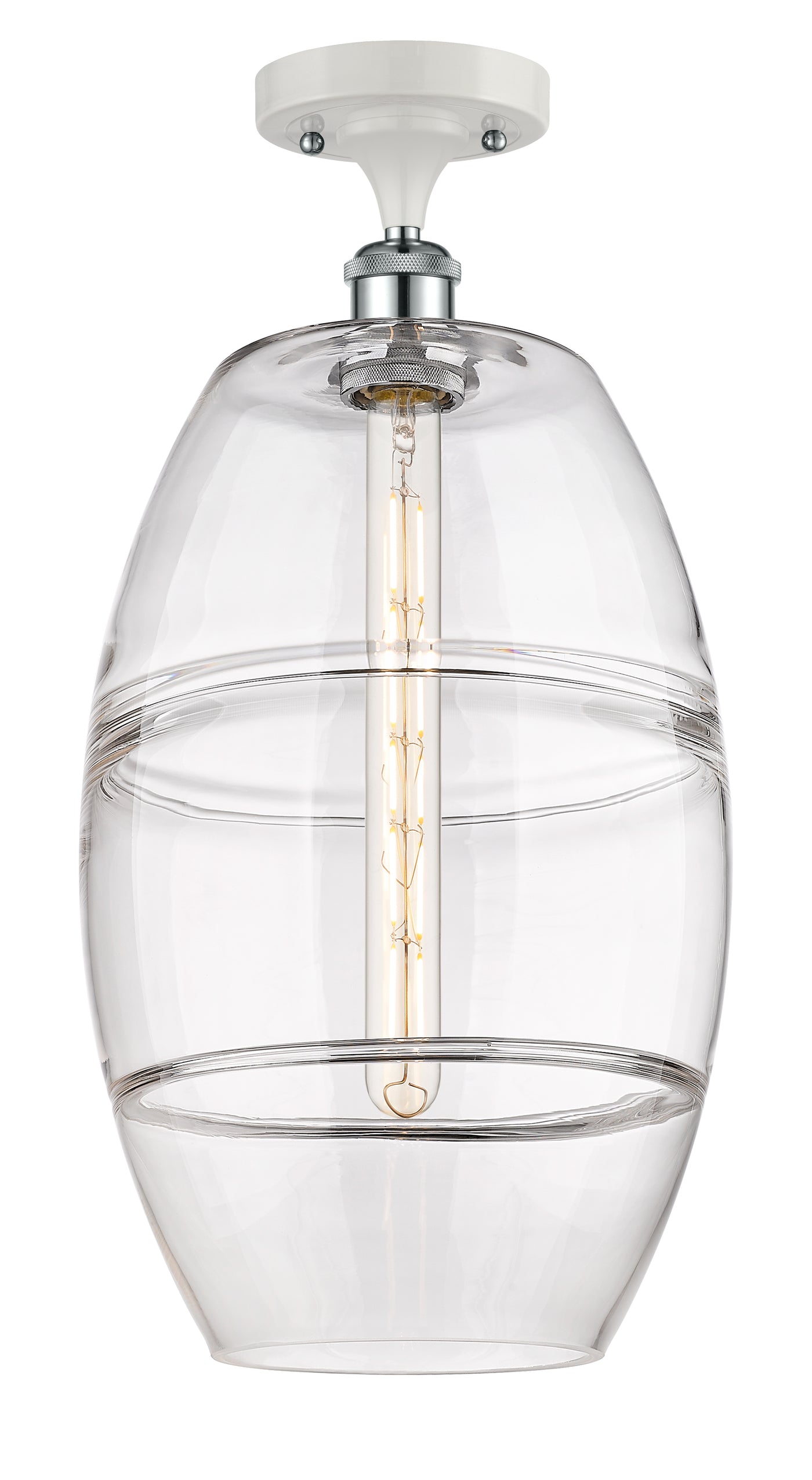 Ballston Semi-Flush Mount Cast Brass