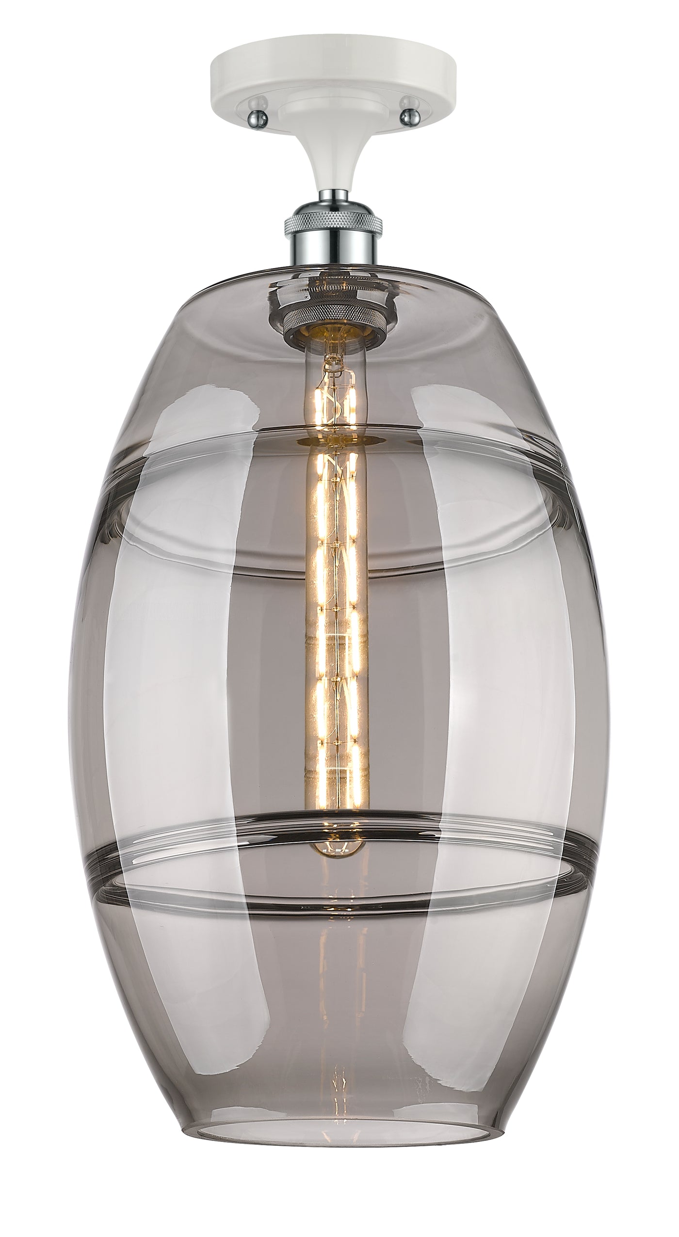 Ballston Semi-Flush Mount Cast Brass