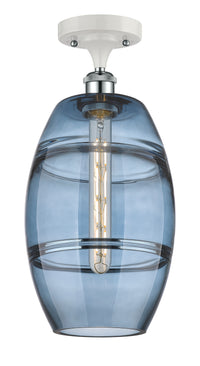 Ballston Semi-Flush Mount Cast Brass White