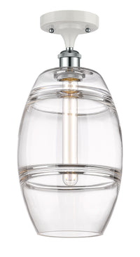 Ballston Semi-Flush Mount Cast Brass White