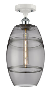 Ballston Semi-Flush Mount Cast Brass White