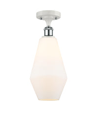 Ballston Semi-Flush Mount White Chrome