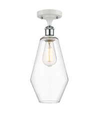 Ballston Semi-Flush Mount White Chrome