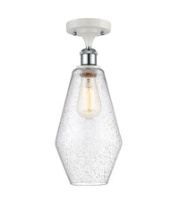 Ballston Semi-Flush Mount White Chrome