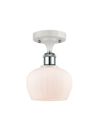 Ballston Semi-Flush Mount White Chrome