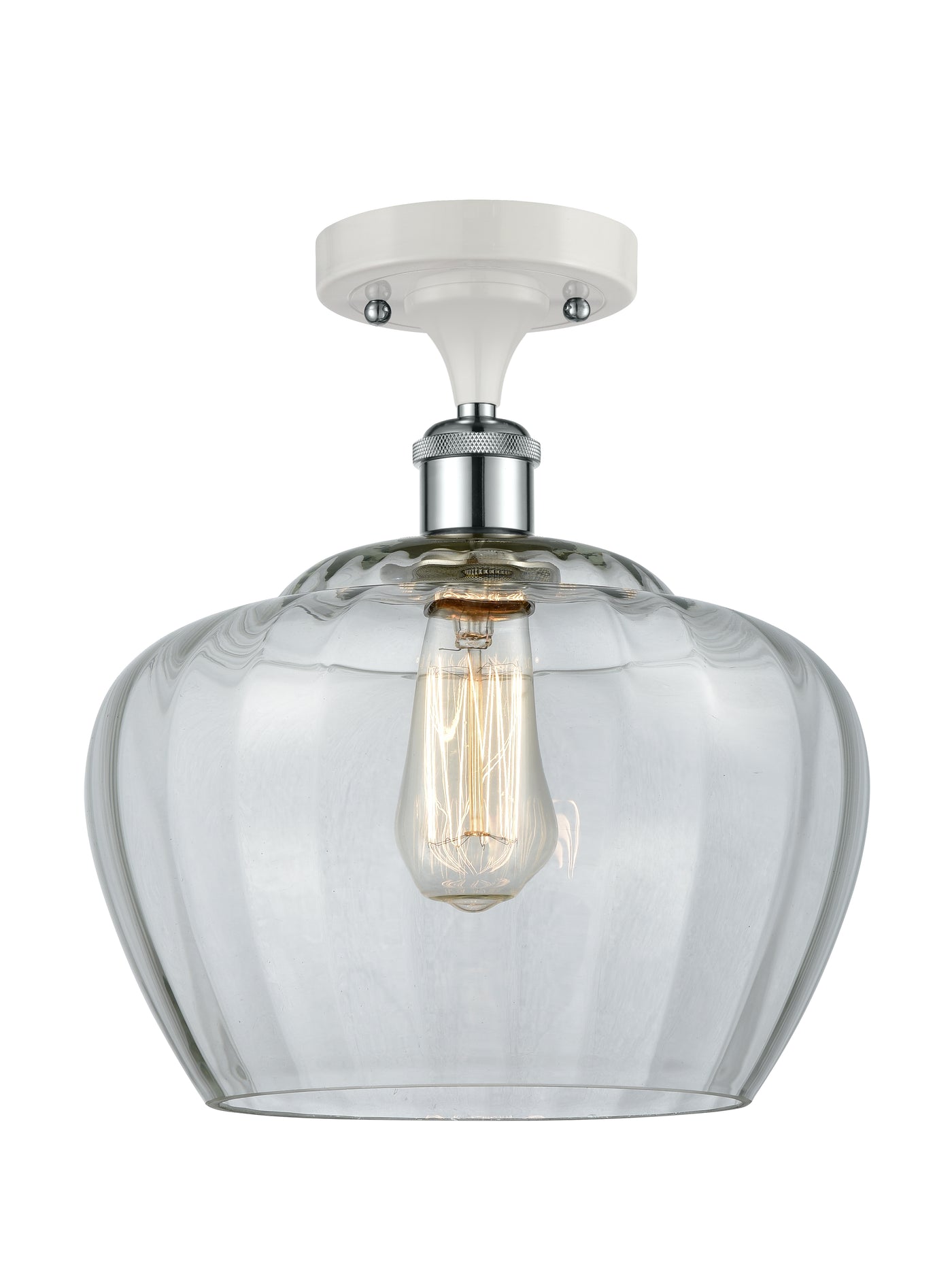 Ballston Semi-Flush Mount Chrome Brass