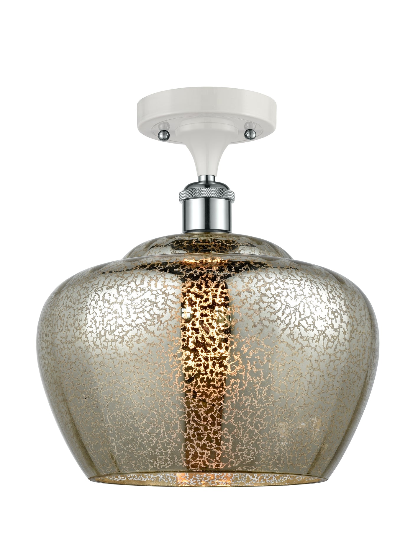 Ballston Semi-Flush Mount Chrome Brass