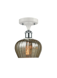 Ballston Semi-Flush Mount White Chrome