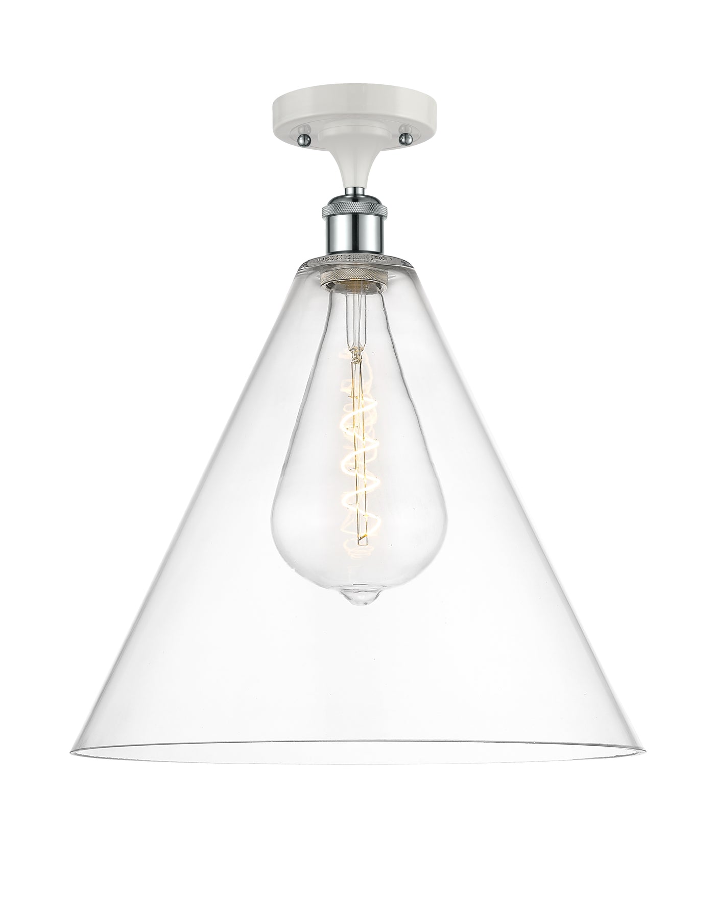 Ballston Semi-Flush Mount Polished Chrome
