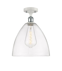 Ballston Semi-Flush Mount White Finish