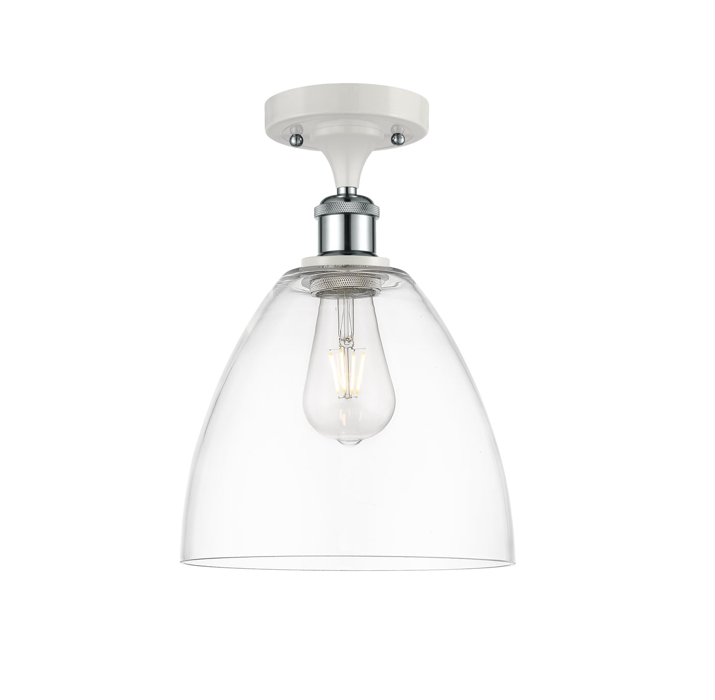 Ballston Semi-Flush Mount Polished Chrome
