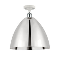 Ballston Semi-Flush Mount White Chrome