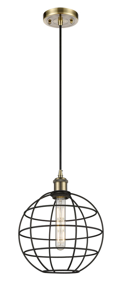Ballston Mini Pendant Antique Brass 10 Inch