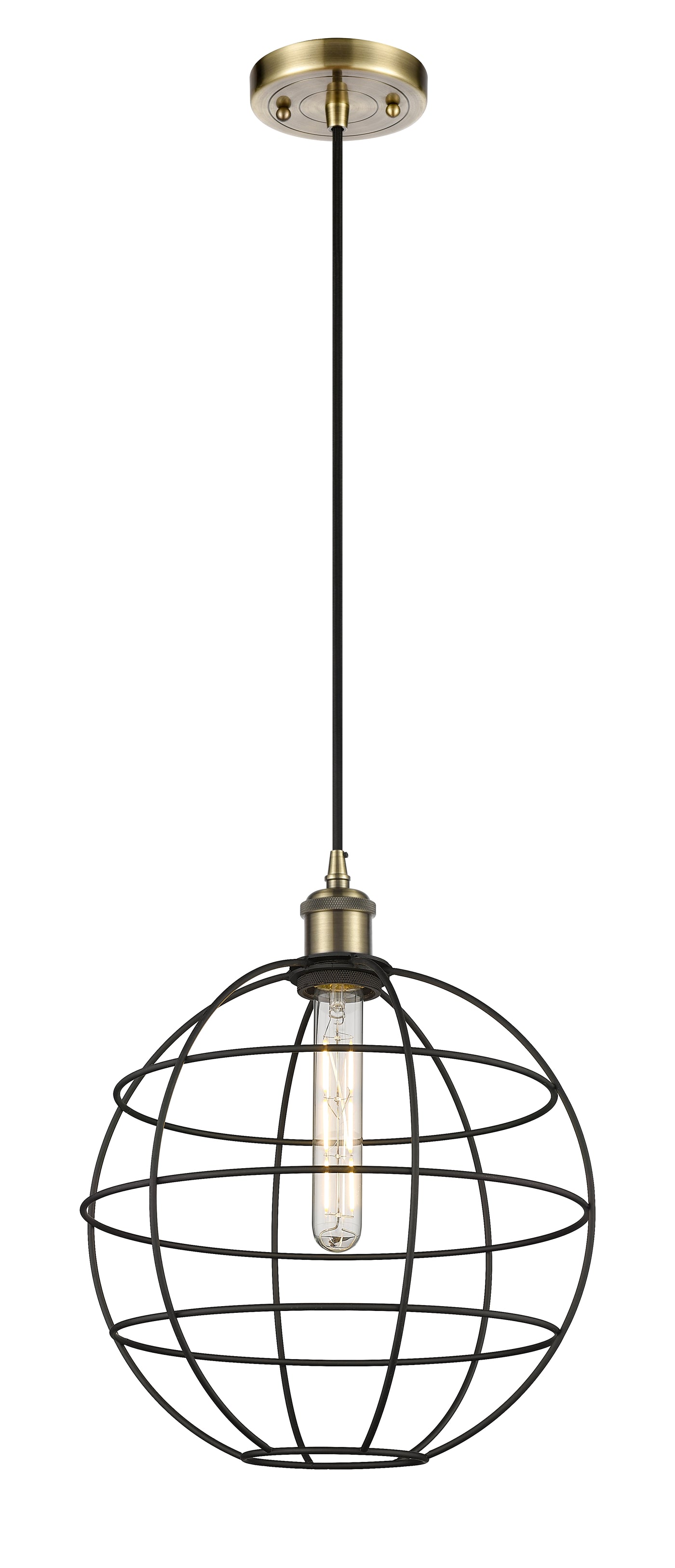 Ballston Mini Pendant Antique Brass Finish