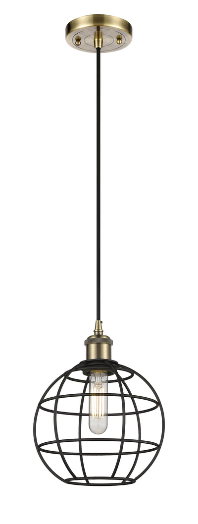 Ballston Mini Pendant Antique Brass Dimmable