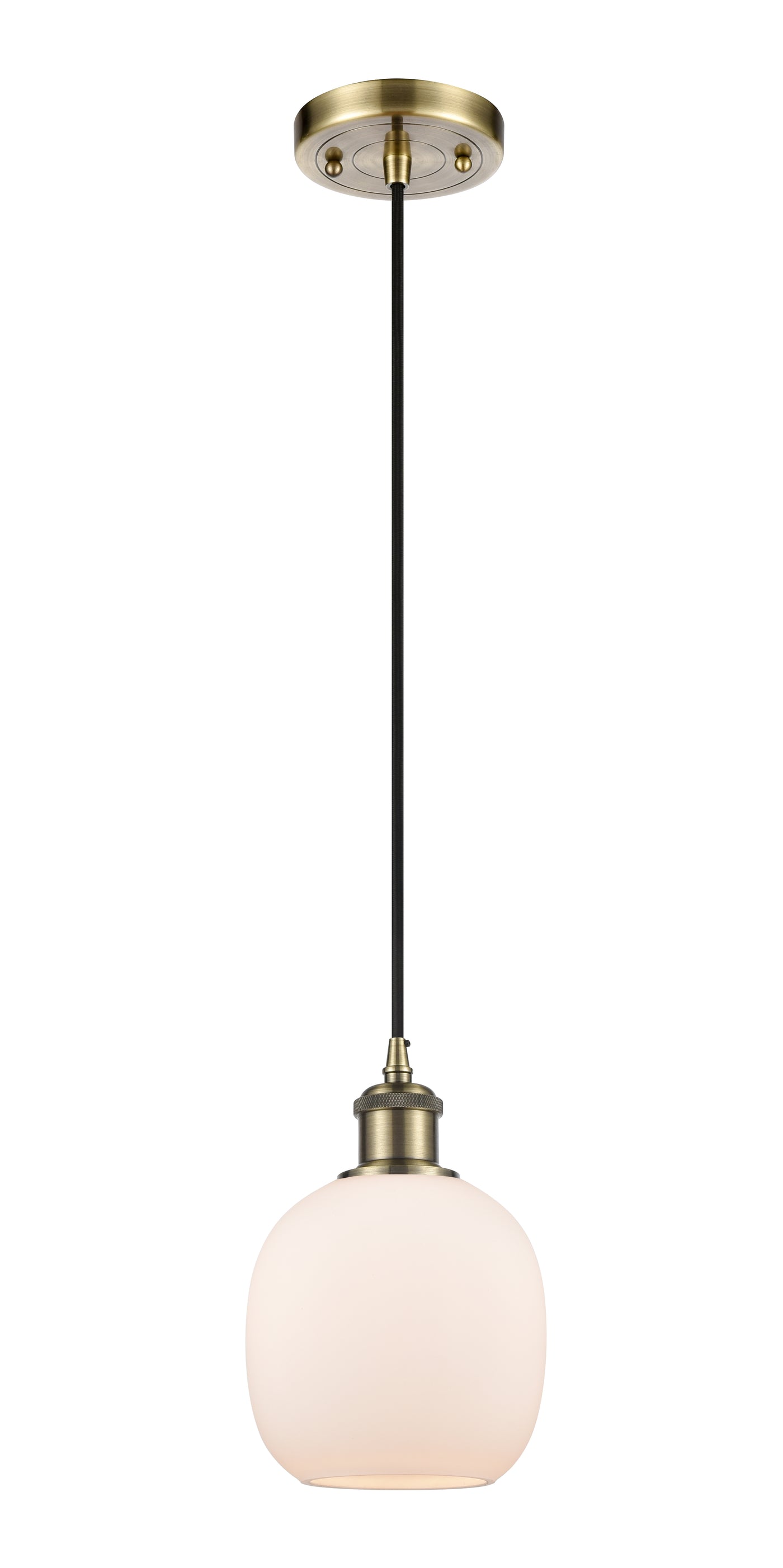Ballston Mini Pendant Antique Brass Finish