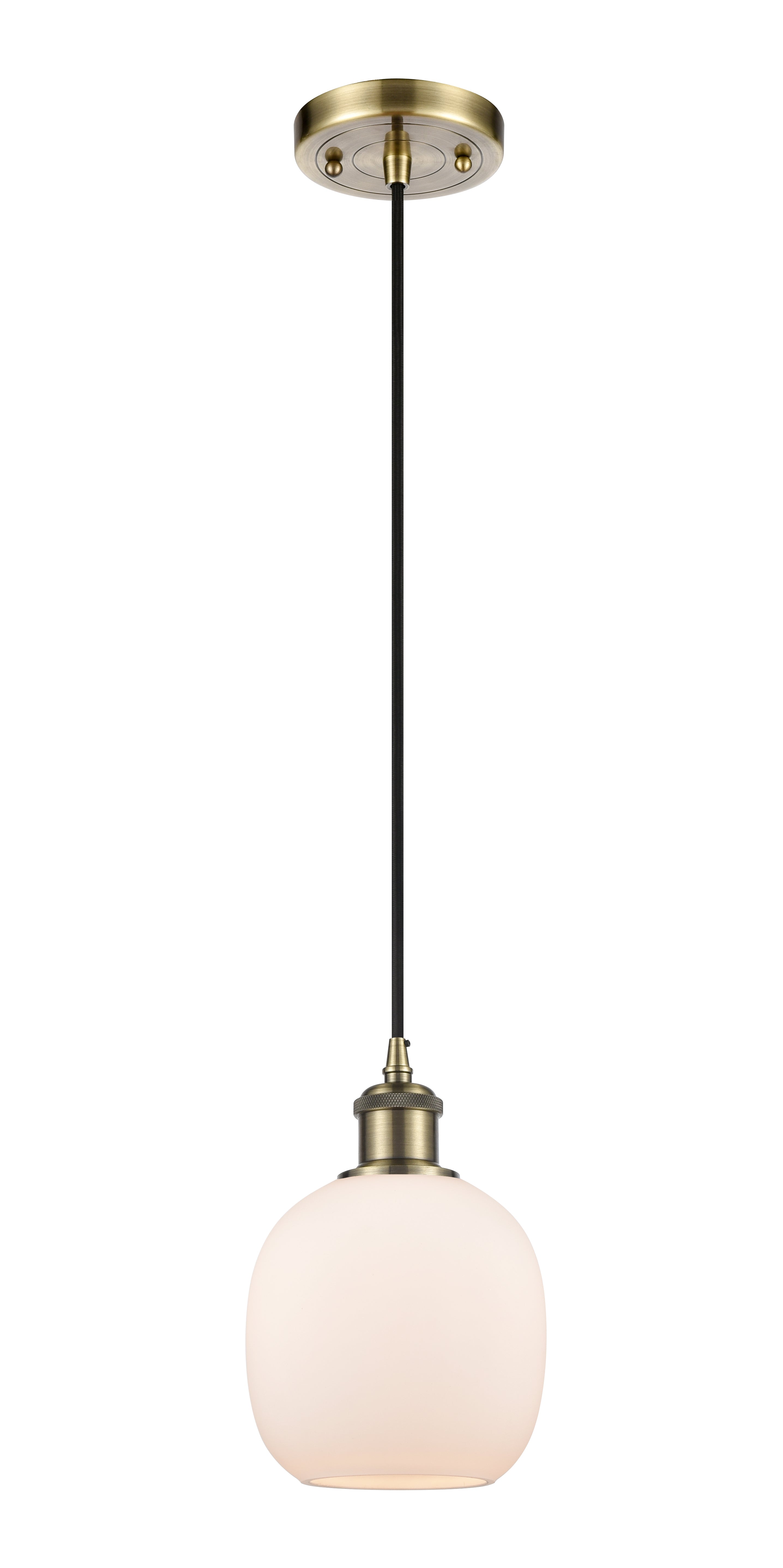 Ballston Mini Pendant Antique Brass Finish