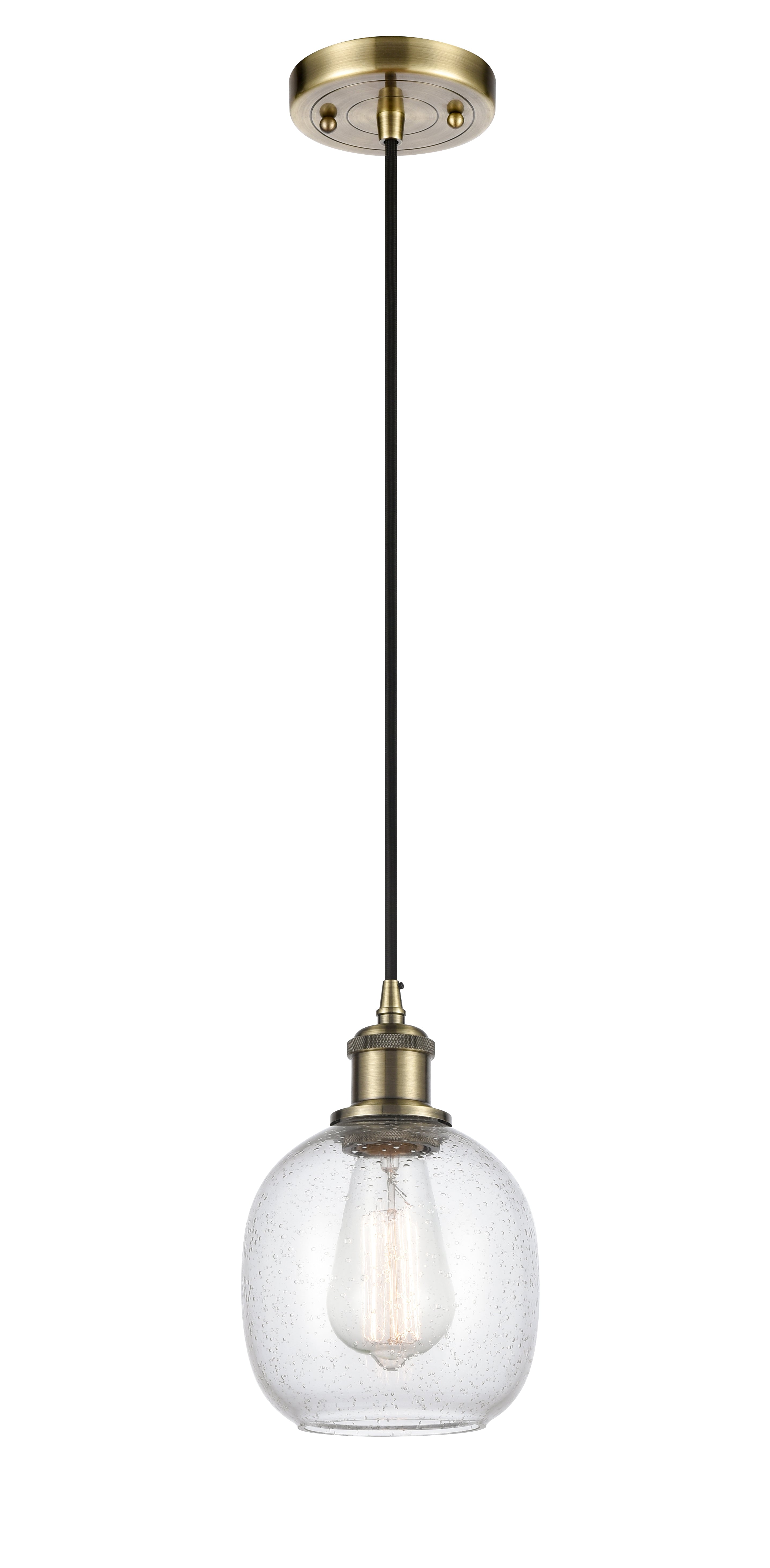 Ballston Mini Pendant Antique Brass Finish