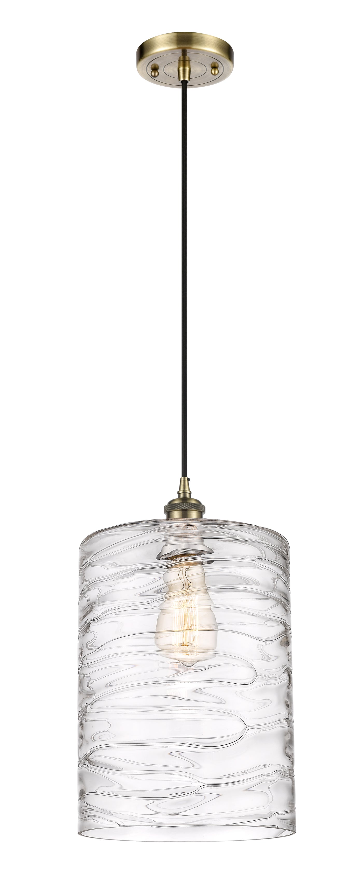 Ballston Mini Pendant Antique Brass Finish