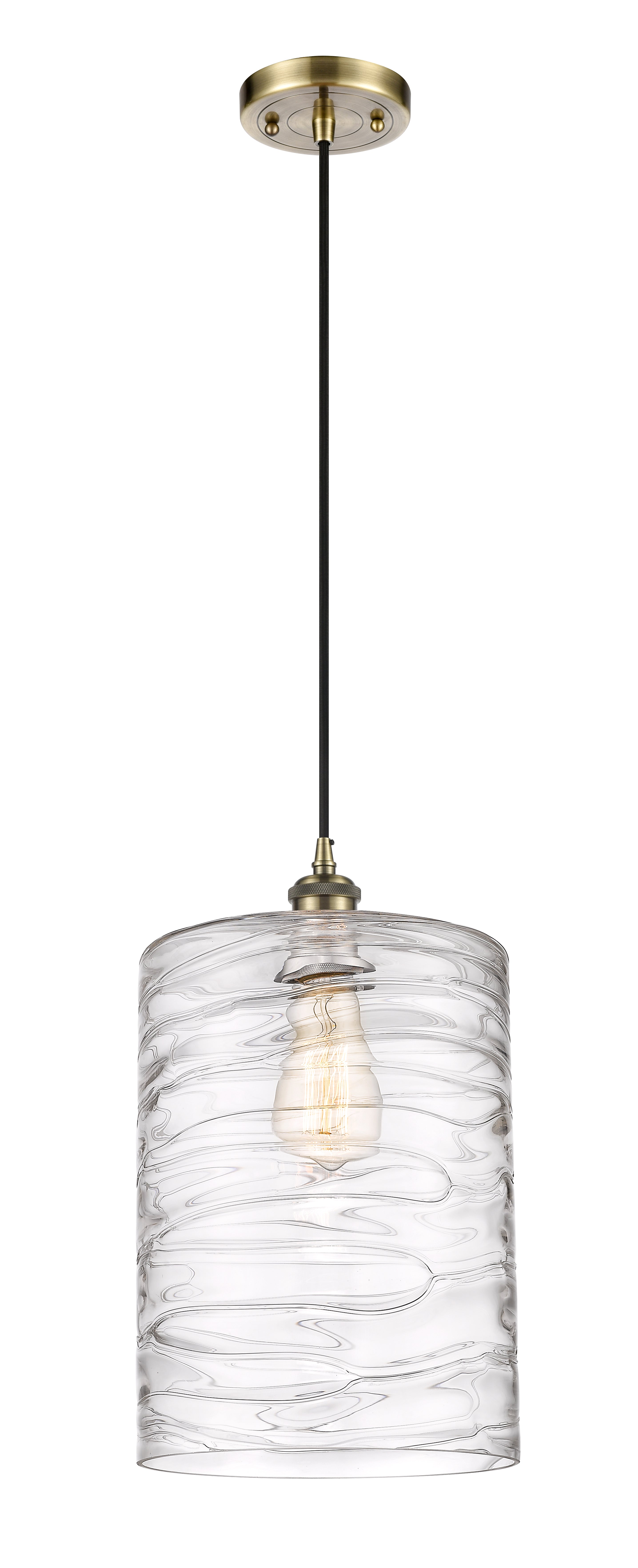Ballston Mini Pendant Antique Brass Finish