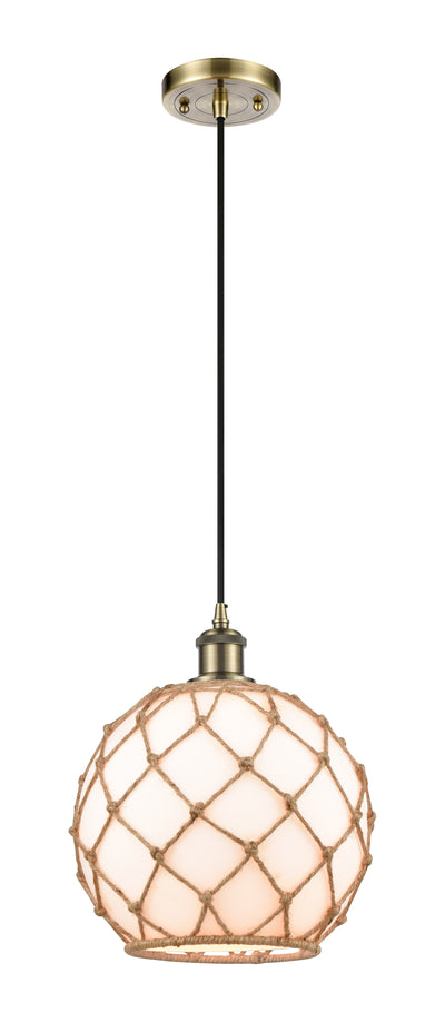 Ballston Mini Pendant Antique Brass Finish