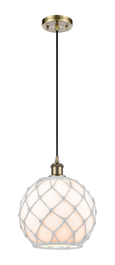 Ballston Mini Pendant Antique Brass Finish
