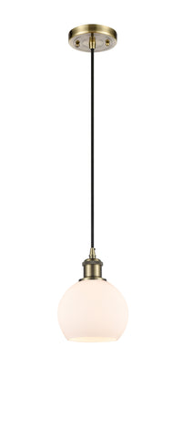Ballston Mini Pendant Antique Brass Finish