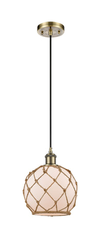 Ballston Mini Pendant Cast Brass 8 Inch