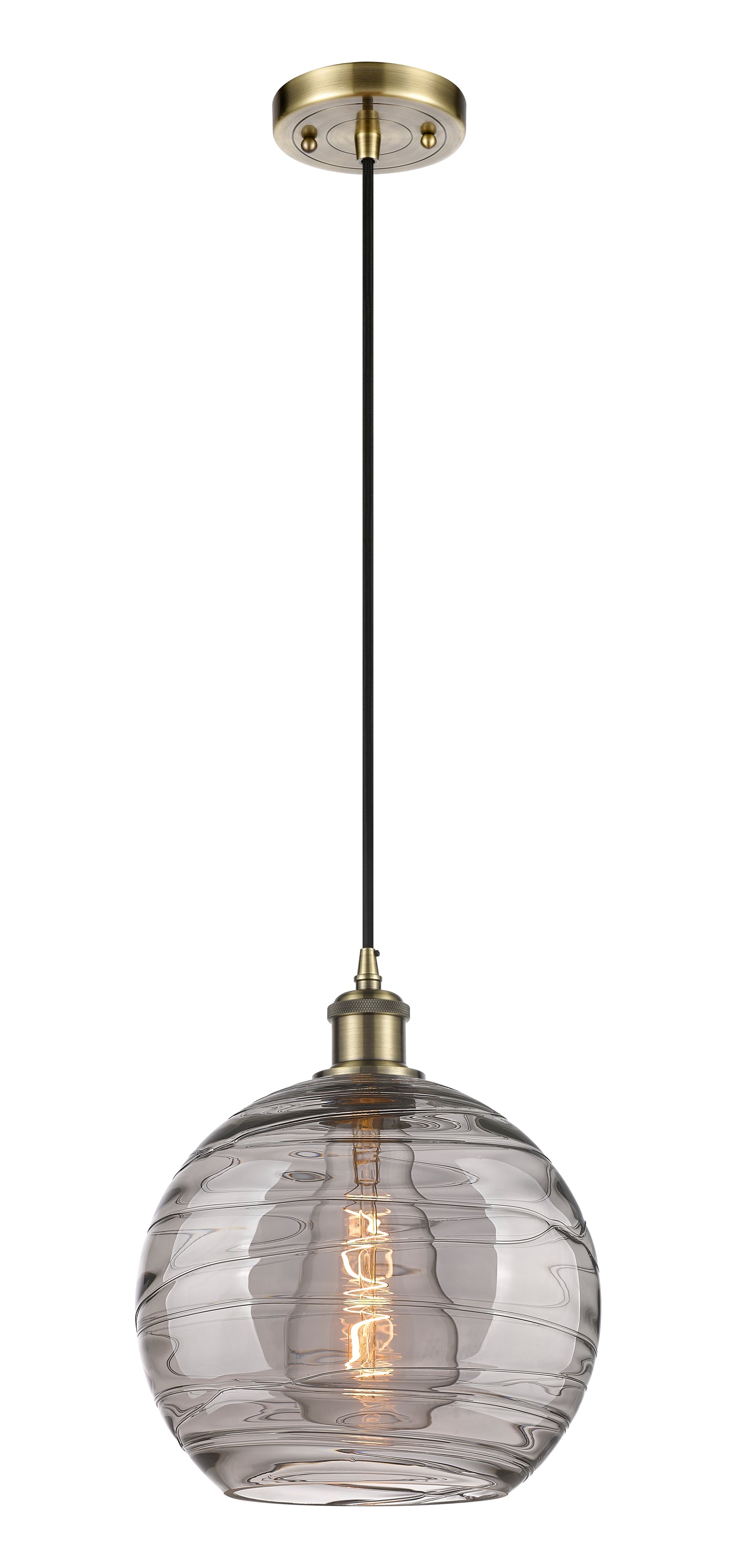 Ballston Mini Pendant Antique Brass Finish