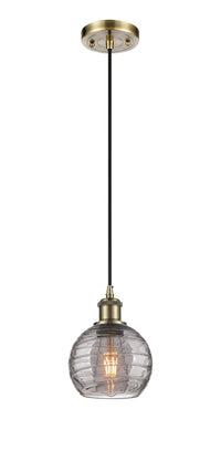 Ballston Mini Pendant Antique Brass Finish